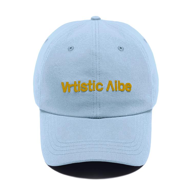 Atiseutigbaibeu Volume Logo Baseball Cap Baby Blue