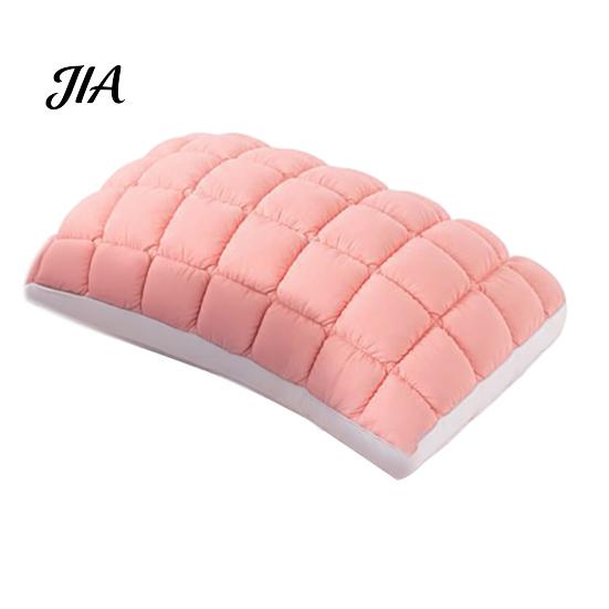 Cooling Pillow for Hot Sleepers Quilted Puff Pillow, Cloud-Like Bed Down Alternative Premium Polyester Fiber Bedding Fluffy Cloud Side Back