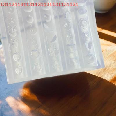Charming 3D Nail Art Silicone Mold with Cartoon Animals & Fruit Design; DIY Manicure Decoration Tool for Creative Styles.