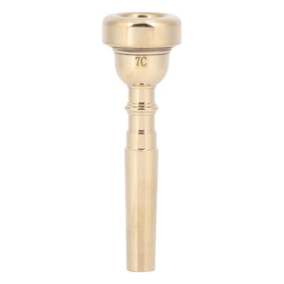 Boquilla de trompeta duradera y elegante de latón, accesorios profesionales para instrumentos musicales, dorado 7C