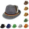 Beer Festival Jazz Hat Costume Prop For Oktoberfest Celebrations With Feather