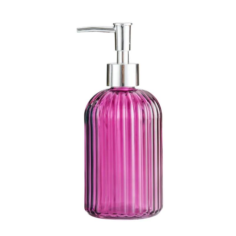 Soap Dispenser Container Refillable Empty Glass Liquid Hand Sanitizer Shampoo Shower Gel Pump Bottles Bathroom Kitchen