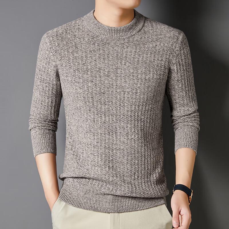 Yiliteng Men's 100% Wool Thick Pullover Sweater YTMTST6416
