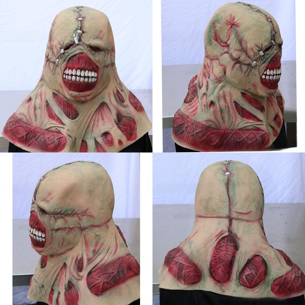 Halloween Horror Latex Full Face Mask For Adults Haunted House And Bar Parties