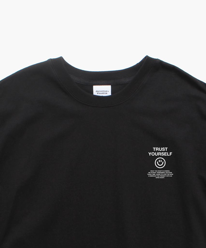 ABNORMALTHING Smile Oversized T-Shirt Black (Smile Today T-Shirt Black)