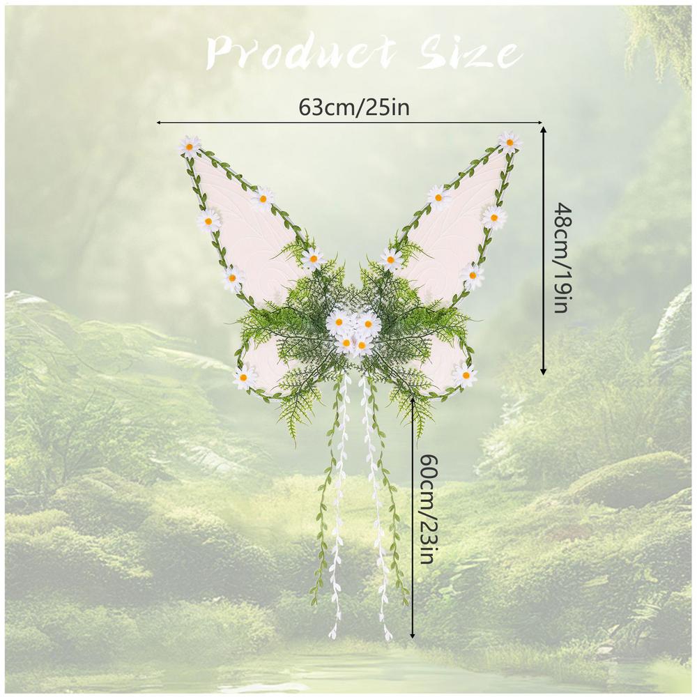 Fairy Wings Adult Fairy Costume With Vines Women's Costume For Pride Festival Cosplay Party Holiday Garden Makeup Christmas