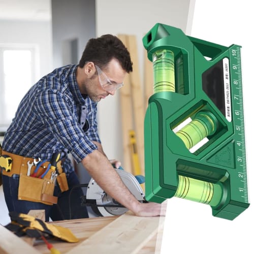 Small Level Tool - Precision Leveler, Multi-Function Bubble Level | Compact, High-Precision Measuring Tool, Leveling Tool for Carpenters and Construct