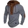 Men S Solid Color Hooded Long Sleeve T Shirt Casual Basic Top