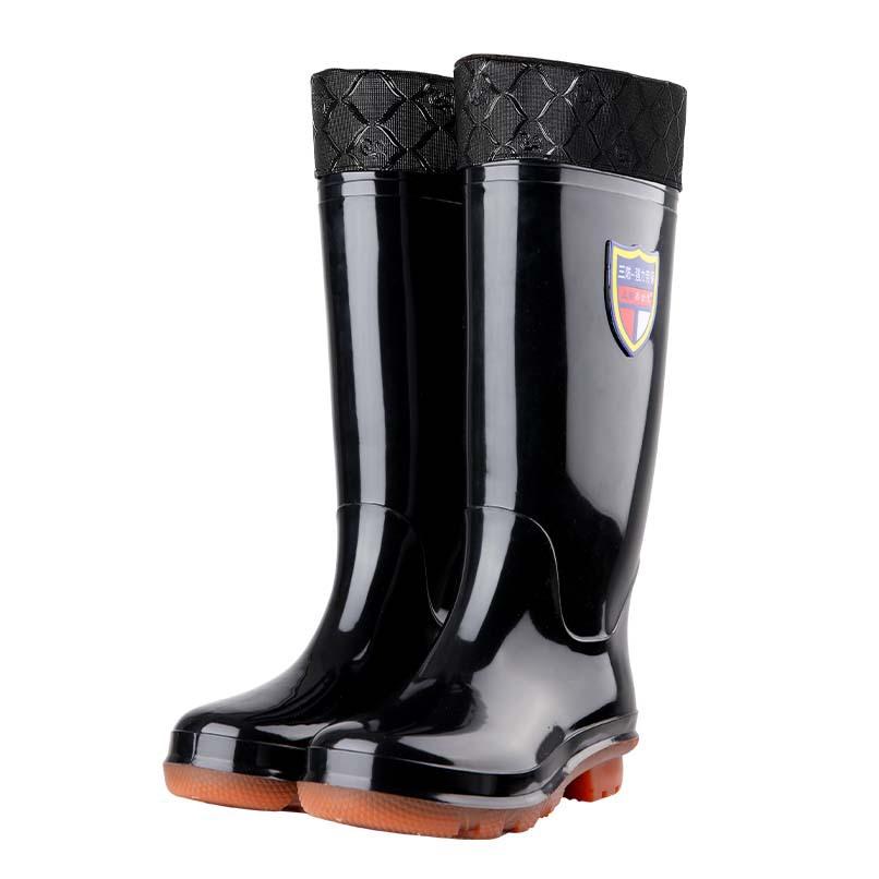 Water shoes non-slip, waterproof and wear-resistant beef tendon sole warm cotton rain shoes rain boots