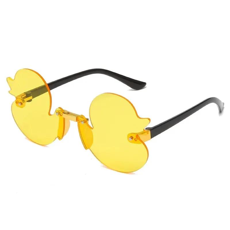 Polarized UV Protection Lightweight Comfortable Durable High Quality Stylish No Rim For Both Sun Glasses Duck-Shaped