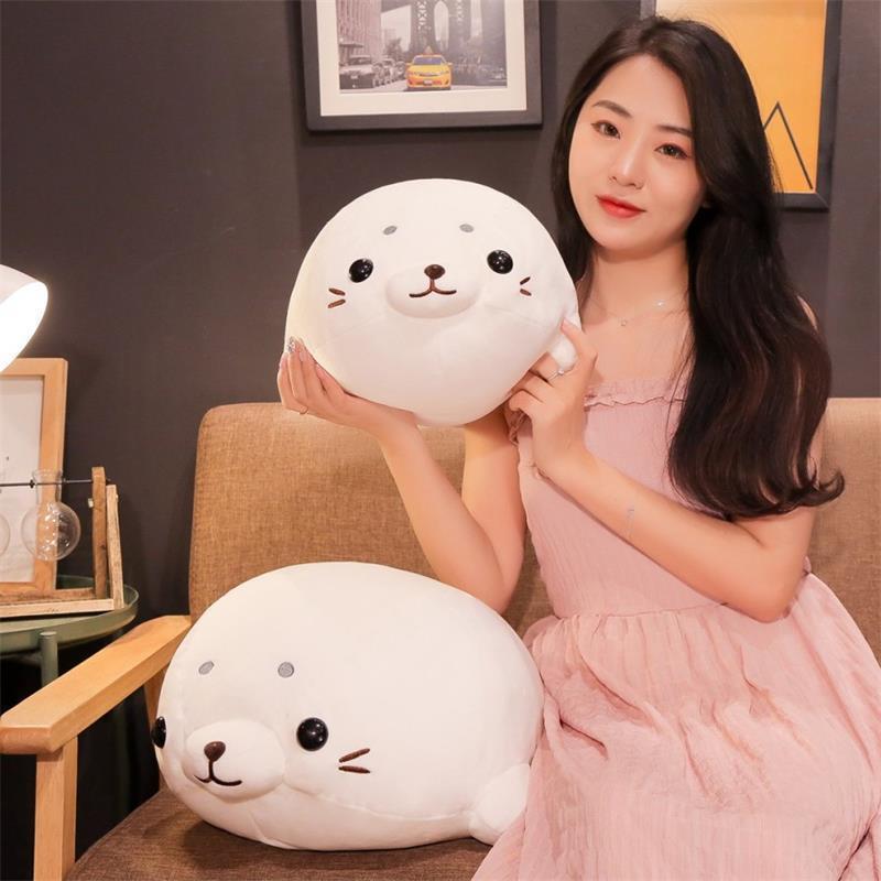 New Cute and Cute Puff Seal Toy Plush Soft Strip Sea Lion Toy