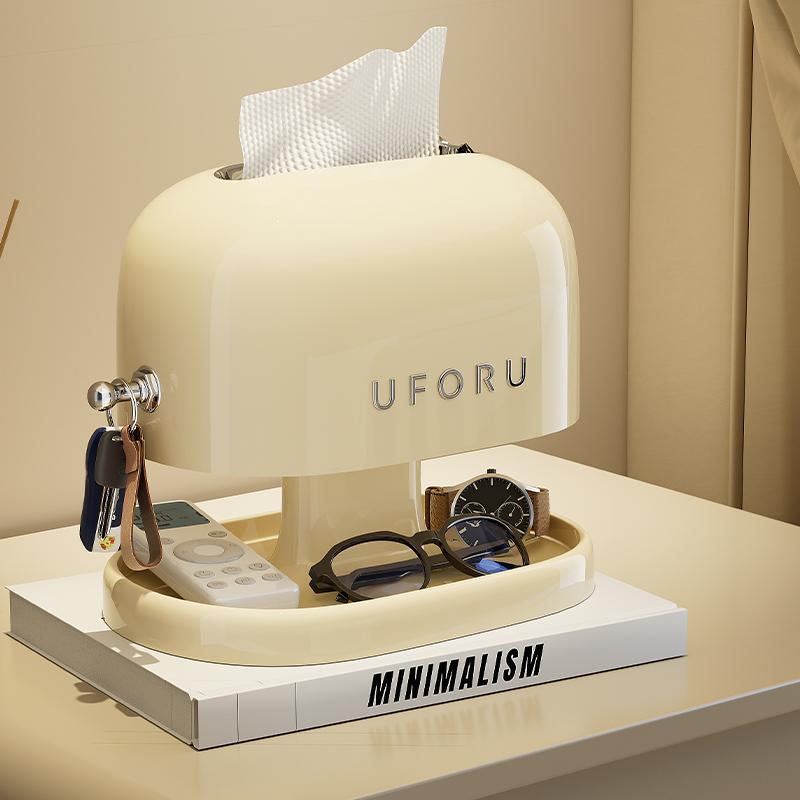 Uforu Creative Tissue Box Organizer: Retro Design with Senior Sense – Perfect for Student Dorms & Living Room