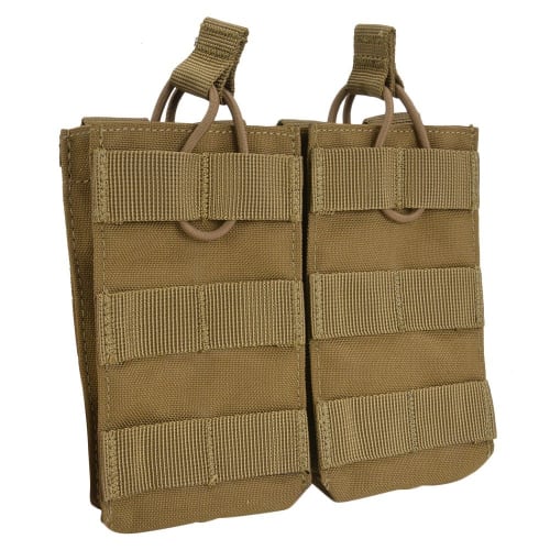 CONDOR Double Mag Pouch for M4/M16 Open Top MA19, Coyote Brown