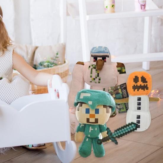 Aspect Drăguț Vivid Simulare Înaltă Confortabil Păpușă de Pluș Minecraft Umplută Păpușă de Desene Animate Joc Porc Calmar Pisică Jucărie de Pluș Ornament de Casă