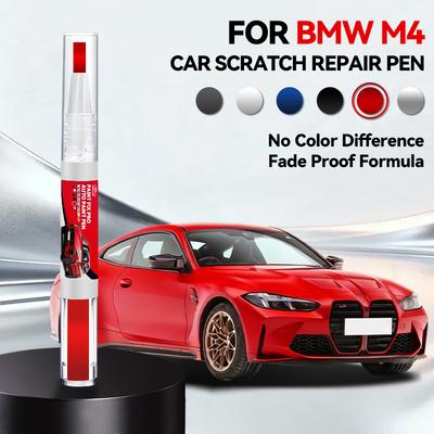 Für BMW M4 Autolack Reparaturstift Ausbesserungs Kratzerentferner DIY Auto Zubehör Schwarz 475 Blau P5T Grau B39 Orange Grau C4W Weiß