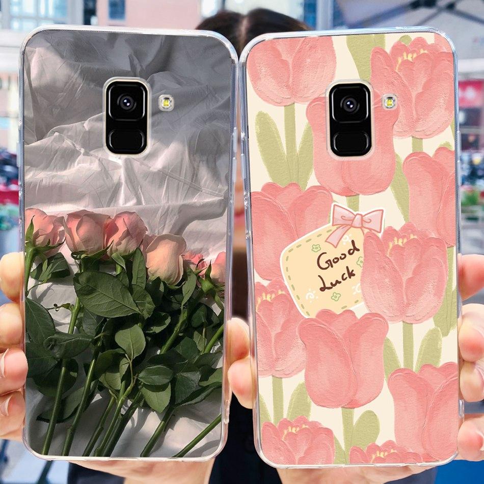 For Samsung Galaxy A8 (2018) / A8+ (2018) SM-A730F A530F Soft Silicone TPU Case For Samsung A 8 A8 Plus Cute Panda Cartoon Cases