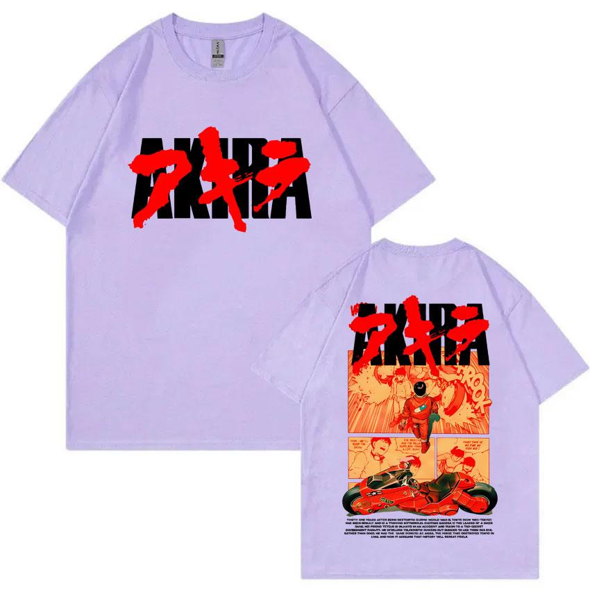 Japanese Science Fiction Cartoon Movie Anime Akira Shotaro Kaneda Graphic T Shirts Unisex Women Cotton Vintage Oversized T-shirts
