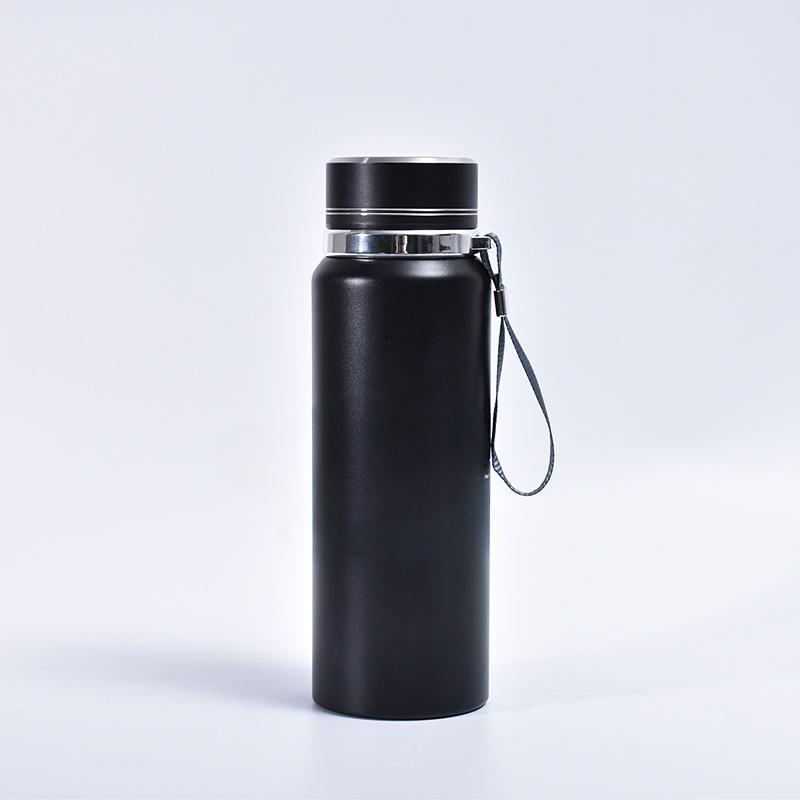 Stainless Steel Mug 304 Sling Outdoor Water Cup Solid Color Simple Business Lettering Gift Cup