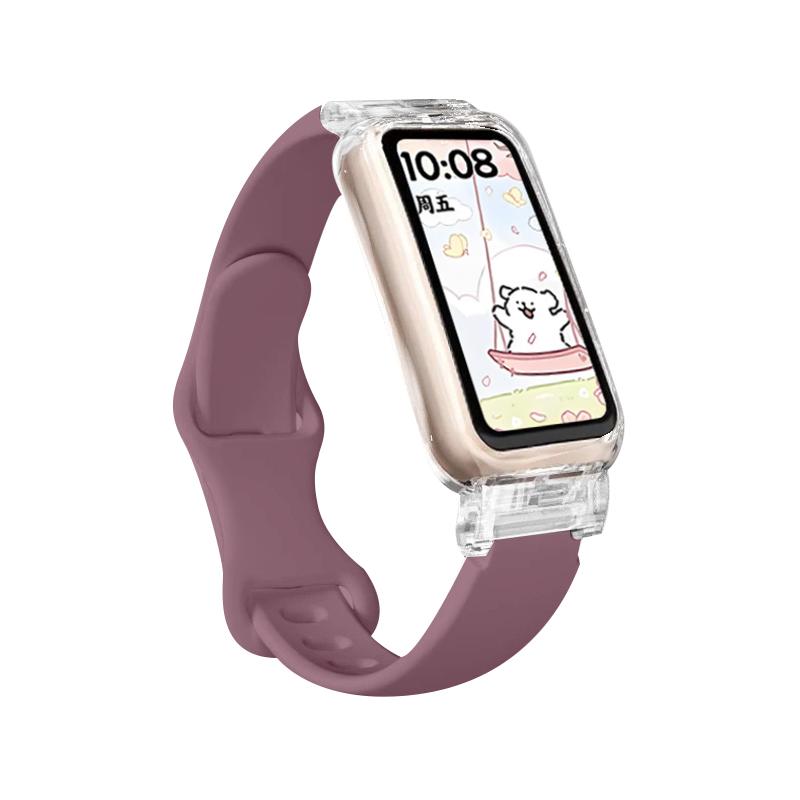 Transparente Hülle+Armband für Huawei Band 10/9/8 Zubehör Sport Silikonarmband pulseira correa für Huawei Band 10 9 NFC/8 NFC