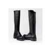 Bottes hautes extra larges en cuir véritable pour femme