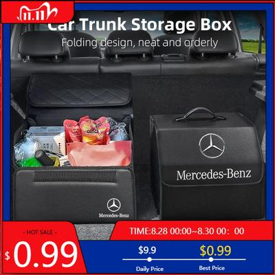 GLC GLB Caixa de Armazenamento de Viagem para Porta-malas de Carro Acessórios de Mala Dobrável Para Mercedes Benz AMG W204 W205 W203 W211 W212 W213 W201 W21