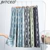 BITCED Vintage-Style Wide-Leg Trousers for Women Spring/Autumn Striped Tie-Dye High-Waisted Straight-Leg Casual Trousers with Drape