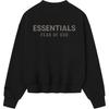 Fear of God Essentials Classic Crewneck Sweatshirt Jet Black Men Tops 192SP252040F