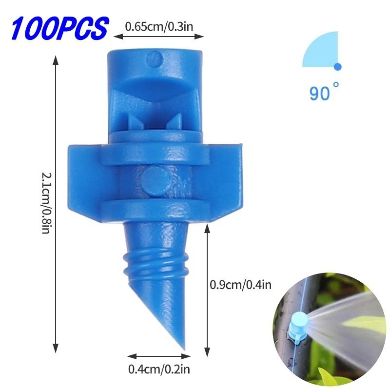 90 180 360 Angle Refractive Sprinkler 50Pcs Micro Atomizing Garden Sprinkler Refraction Spray Misting Nozzle Plant Irrigation