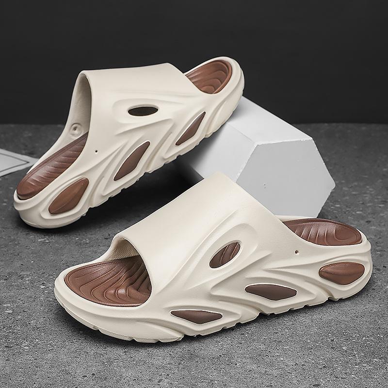 Summer 2025 Sports Thick-Soled Height-Boosting Non-Slip Breathable Outdoor Slippers