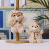 Plush Bear Keychain With Glasses And Straw Hat For Kids And Adults