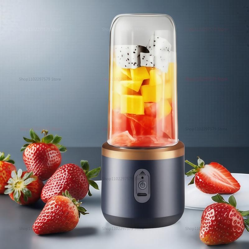 Tragbare elektrische Mixermaschine 6 Klingen Kabellos Tragbar Entsafter Doppelbecher Multifunktions-Entsafter Küchenwerkzeuge