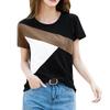Fashion Summer Diagonal Stripe 3D Printed T-shirt Women Street Casual Harajuku T-shirt Women