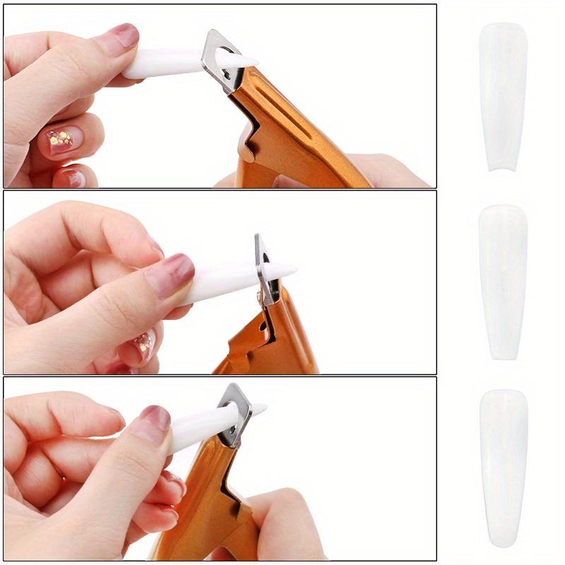 Professional Fake Nail Cutter Nail Cipper Tips Cutter U Type Acrylic Fake Nail Edge Trimmer Stainless Steel Nail Manicure Tools
