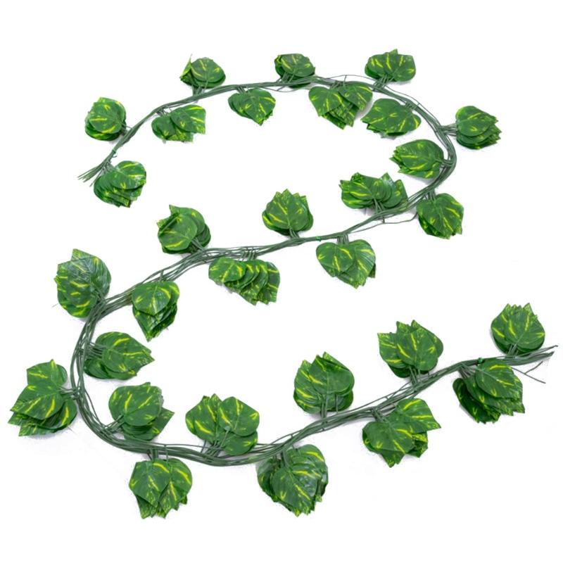 Silk Artificial Ivy Rattan Leaf Garland Plant Vine Home Wedding Bathroom Decoration Garden Festival Party Decor
