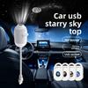 USB Starry Sky Projector Night Light Romantic Galaxy Atmosphere Lamp for Car Interior Home Bedroom Decor USB Powered