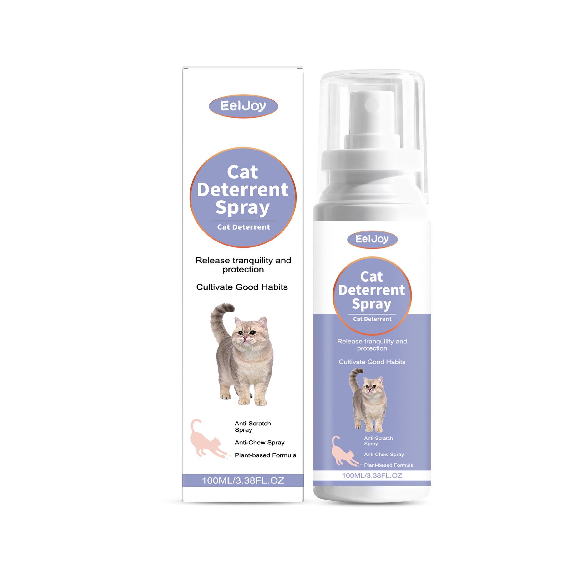EELJOY Cat Repellent Spray: Gentle Formula to Prevent Cats from Licking and Biting Furniture.