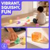 Glitzer Eiswürfel Squishy Spielzeug Langsam Rückprallender Würfel Fidget Spielzeug Entspannungs Würfel Knetspielzeug Kinder Geschenke