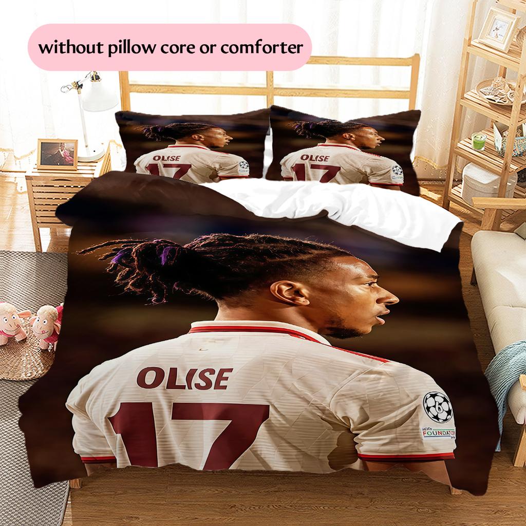 Biancheria da letto con motivo Michael Olise Decorazione per la casa Regalo di compleanno (1 * copripiumino + 2 * federa, senza nucleo)