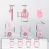 Sissy Negative Inverted Extreme Chastity Cage with 4 Size Silicone Rings Bondage Cock Exercise Urine Blockage Sex Toys for ManGood product