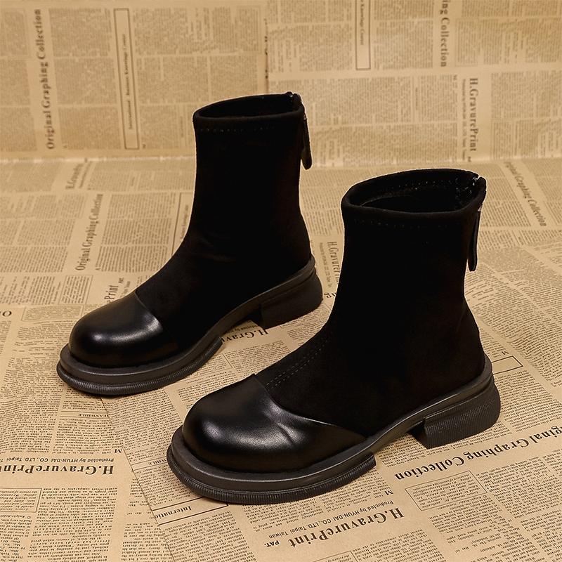 Ankle Boots for Women's Heels Shoes Suede Fashion Casual Dress Winter Boots  Designer Retro New Comfort Short Mujer De Botas