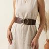 Wide Bohemian Waistband Stretch Decorative Belt All-Match Elastic Waist Belt  Coat