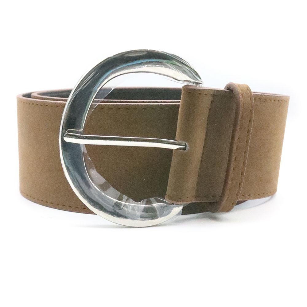 

Трендовый женский универсальный модный ремень из искусственной ПУ кожи с ретро-пряжкой-штифтом и декоративной поясной цепочкой 110cm Length 6cm Width