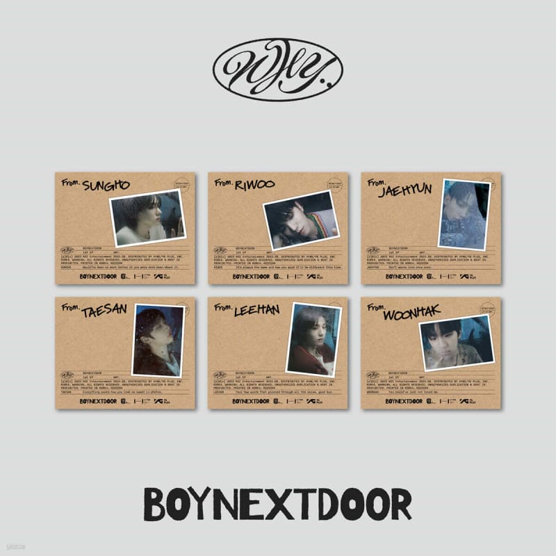 

BOYNEXTDOOR - 1st EP ‘WHY..’ [LETTER ver.] [1 out of 6 randomly sent]