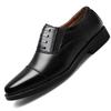Leather Shoes Men's Three Joint Business Casual Leather Shoes Formal Wedding Business Casual Breathable Trendy Men's Shoes