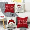 New Christmas Snowman Pillow Living Room Sofa Bedroom Balcony Pillow Home Lumbar Pillow Cover