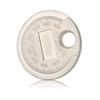 1pc 0.6-2.4mm Range Coin-Type Spark Plug Gage Gap Tool Feeler Spark Plug Gap Measurement Tool
