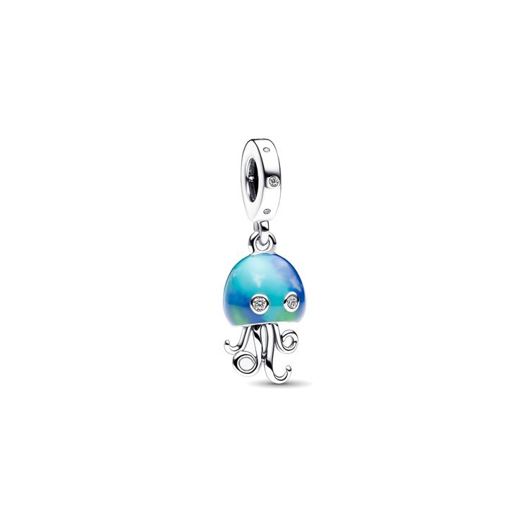 Pandora Jellyfish Animal Pattern Pendant Women pendants Blue 792704C01 Blue