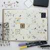 Прозрачный планер Waki Stationery Оригинальные прозрачные штампы 1 лист, Штампы, Штампы, (Иконки расписания)