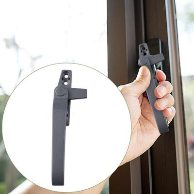 Casement Window Locking Handle Aluminum Alloy Accessories Replacement Spare Parts,Sturdy with Caps