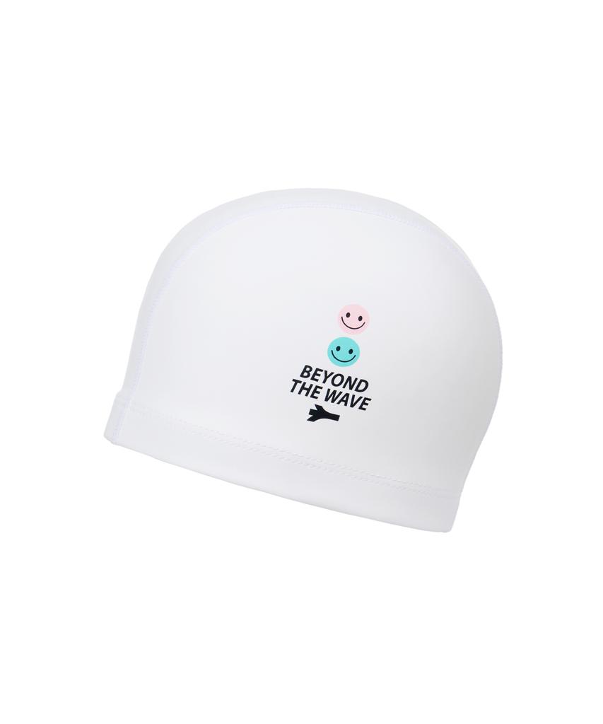Lenomasuyeongbog Adult Smile Pu Swim Cap White Ro-Rc2F006-Wh